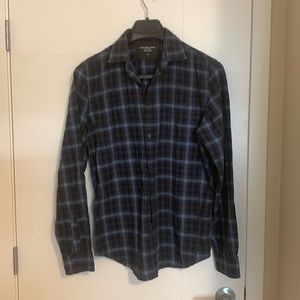 CK Jeans blue plaid shirt , men size S